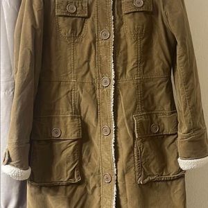 🧥American Eagle Brown Faux Sherpa Coat
Size: M